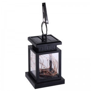 Lámpásnapelemes pislogás LED gyertyanapenergia kültéri világítás kert réz réz sárga fény udvar esernyőfa lóg