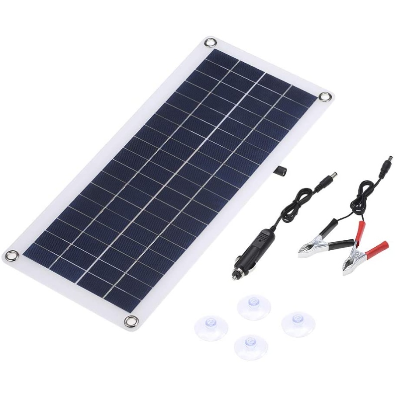 Tyl 12W 18V 435 * 200 * 2,5 mm polisziliconnapeleme RV tetőcsónakhoz DC5V/dc12v 12w kettős kimenet Dupla USB interfész