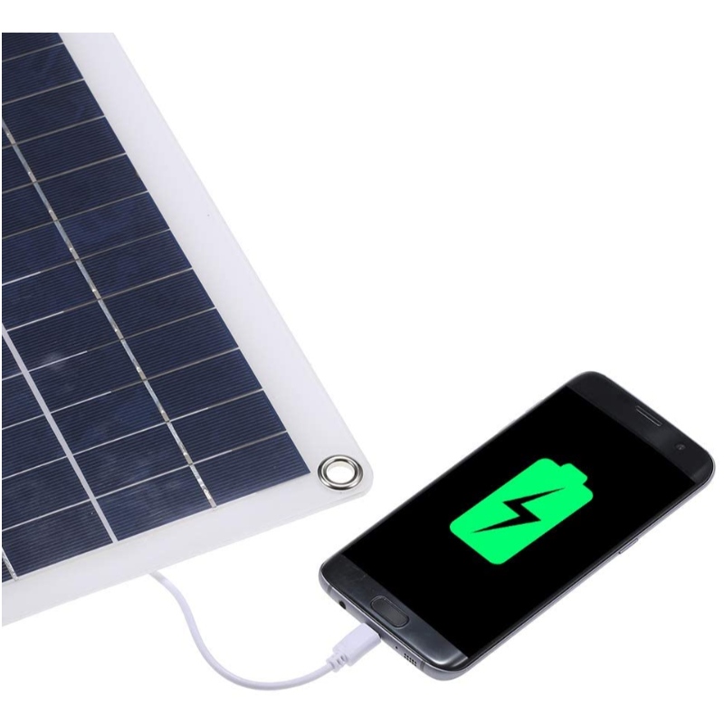 Tyl 12W 18V 435 * 200 * 2,5 mm polisziliconnapeleme RV tetőcsónakhoz DC5V/dc12v 12w kettős kimenet Dupla USB interfész